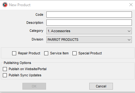 Setup Repair Product Type